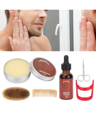 Premium Beard Care Set for Men | Professional Grooming Kit with Comb Scissors Brush & Moisturizing Oil - Buy Online on GoSupps.com