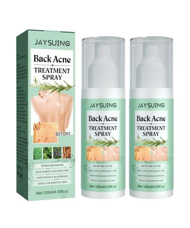 Back Acne Treatment Spray - Body Acne Spray  Salicylic Acid Acne Spray for Back and Body  Tea Tree Oil Back Acne Solution 2PCS