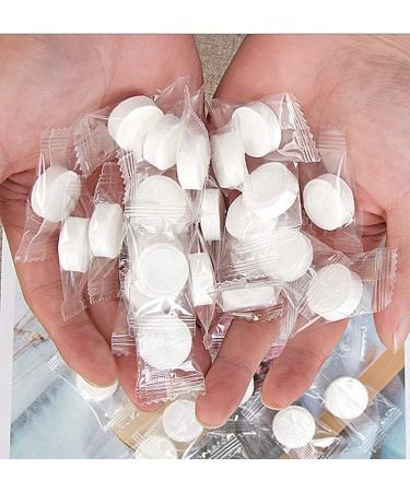 Swity Home Compressed Towel Coin Tissues Portable Wipe Napkin Paper Tablets Non-Woven Disposable Compressed Cotton Coin Tissue Towel Home Hand Wipes for Travel Camping Beauty Salon Outdoor 200 - Buy Online on GoSupps.com