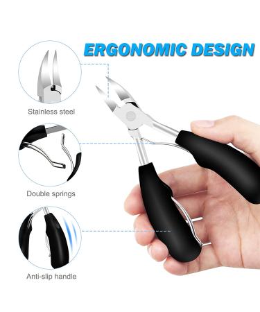 Pedicure Toenail Cutters - Professional Podiatrist Clippers for Thick & Ingrown Nails - Buy Online on GoSupps.com