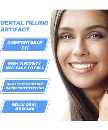 Temporary Tooth Repair & Moldable Dentures | Thermal Adhesive Beads for Missing Teeth - Provisional Fake Tooth Veneer (2 Pieces) - Buy Online on GoSupps.com