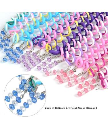 Beautyshow 18-Piece Colorful Hair Accessories Set | Rhinestone Twist Hair Accessories for Girls & Women | DIY Styling Gift & Party Favor - Buy Online on GoSupps.com