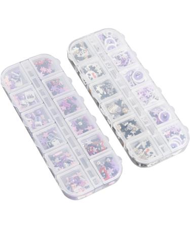 Halloween Nail Art Slices Exquisite Funny Skull Pattern 3D Clay Nail Slices Decoration for Nail Salon for Halloween Party - Buy Online on GoSupps.com