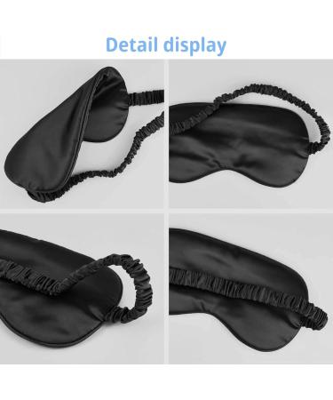Silk Sleep Mask for Travel - Elastic Eye Mask for Women & Men - Breathable Pink Eye Mask - Buy Online on GoSupps.com