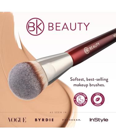 BK Beauty Brushes 101 Contoured Foundation Brush | Best Foundation Makeup Brush for Liquid & Cream | Flawless Face Application - Buy Online on GoSupps.com