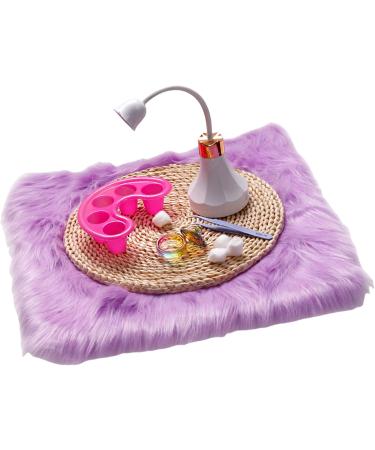 Plush Photography Background Mat 40x40cm Nails Background Mat Soft Nails Pad Manicure Display Mat Photography Backdrop - Buy Online on GoSupps.com