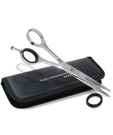 Premium hairdressing scissors with micro toothing instrument rw or Solingen with storage etui (No. 7 5.5 inches 2 x microphot) No. 7 5.5 inches 2 x micro-toothed Japanese