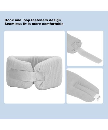Ouken Neck Support Cushion - Adjustable Soft Neck Pillow for Comfortable Home Use - Gray Nylon & Elastic Sponge Design - Buy Online on GoSupps.com