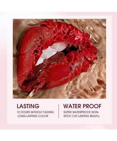 6 Matt Lipsticks & Lip Liners Set | Long-Lasting Waterproof Highly Pigmented Velvet Lip Gloss - International Shipping Available - Buy Online on GoSupps.com