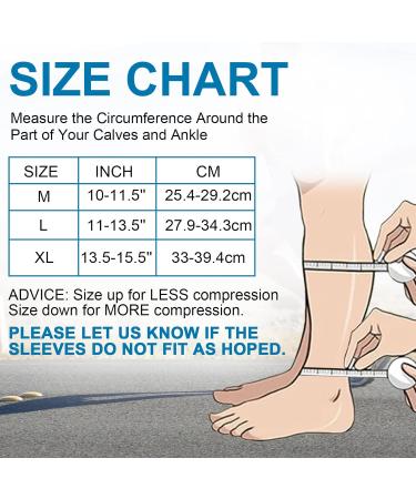 Nofaner Calf Compression Sleeves | Two Stage Elastic Socks for Varicose Vein Relief | Flesh-Colored Calf Sheath - Buy Online on GoSupps.com