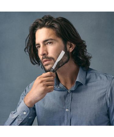 Uonlytech 2pcs Vintage Straight Edge Barber Razors - Chic Black & White Steel Shaving Tools for Men - Buy Online on GoSupps.com