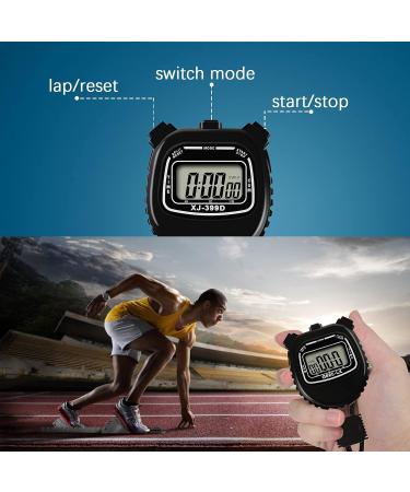 Sports Stopwatch Set - Digital Timers with Countdown Alarm, Large Display, Waterproof Design - Ideal for Coaches, Referees, and Kids - Pack of 4 - Buy Online on GoSupps.com