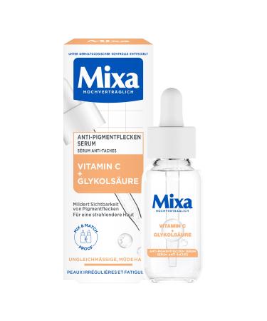 Mixa Mixa Anti-Pigmentation Spot Serum for Uneven Dull and Sensitive Skin with Vitamin C and Niacinamide Suitable for Face and Neck SPF 20 Hypoallergenic 30 ml