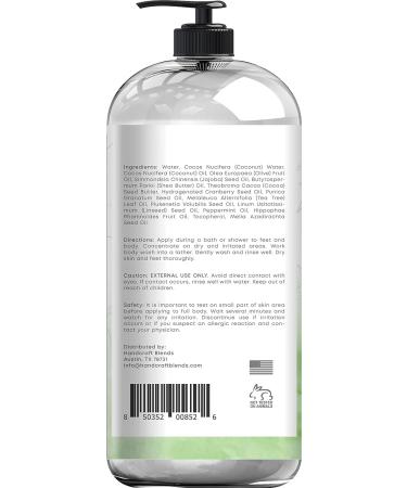 Tea Tree Oil Body Wash 16 oz - Extra Strength for Athletes Foot, Nail Fungus, Acne & Eczema - Men & Women - 16 Fl Oz - Buy Online on GoSupps.com