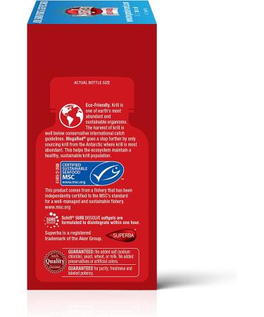 Schiff MegaRed Omega-3 Krill Oil 350 mg - 120 Softgels for Heart & Joint Health - Buy Online on GoSupps.com