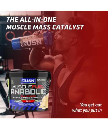 USN Muscle Fuel Anabolic Variety Protein Powder 4kg - Cookies & Cream Flavor for Muscle Gain - Workout-Boosting Formula - Pack of 1 - Buy Online on GoSupps.com