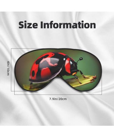 Red Ladybug Daisy Sleep Mask - Soft Adjustable & Breathable Blindfold for Deep Sleep Relaxation Travel & Meditation - Buy Online on GoSupps.com