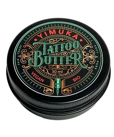 Beurre de tatouage - Baume de tatouage de qualit sup rieure pour soin quotidien et r g n ration - Ingr dients 100 % naturels - Bio v g talien et commerce quitable (30 ml) 30 ml (Lot de 1)