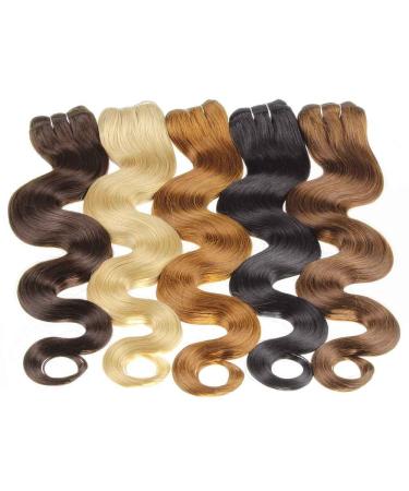 Hair2Heart Human Hair Wefts for Sewing Extensions - Wavy 70cm 100g - Medium Brown #2 Dark Brown - Buy Online on GoSupps.com