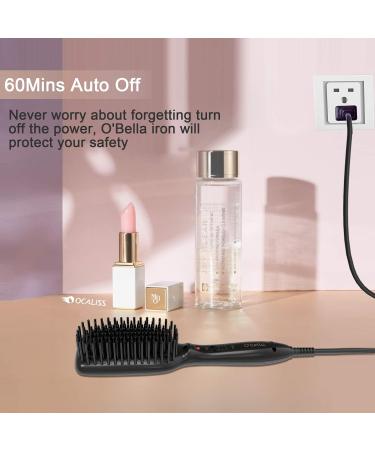 O Bella Hair Straightener Brush | 2 Mins Instant Electric Hot Comb for Women | Perfect for Home & Travel - Buy Online on GoSupps.com