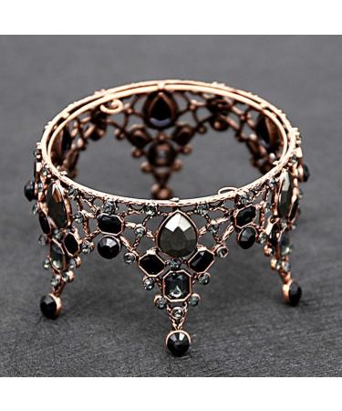 Lurrose Mini Crown Tiara | Delicate Rhinestone Cake Decoration for Birthdays & Weddings - Buy Online on GoSupps.com