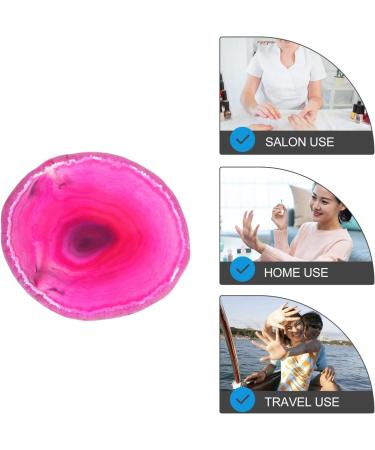 FRCOLOR 1 Piece Natural Agate Mixing Plate Durable Manicure Palette For Color Mixing Nail Art For Lipstick Pigments Elegant Storage Solution For Women - Buy Online on GoSupps.com