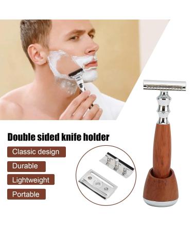 Premium Stainless Steel Men's Double Edge Razor Set with Travel Case - Perfect for Wet Shaving - Buy Online on GoSupps.com