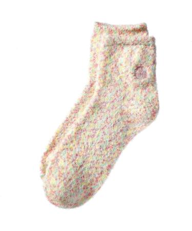 Earth Therapeutics Hemp Seed Oil Plush Socks - Peach Confetti | 1 Pair - Buy Online on GoSupps.com