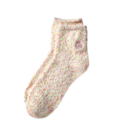 Earth Therapeutics Hemp Seed Oil Plush Socks - Peach Confetti (1 Pair) Peach Confetti - Buy Online on GoSupps.com