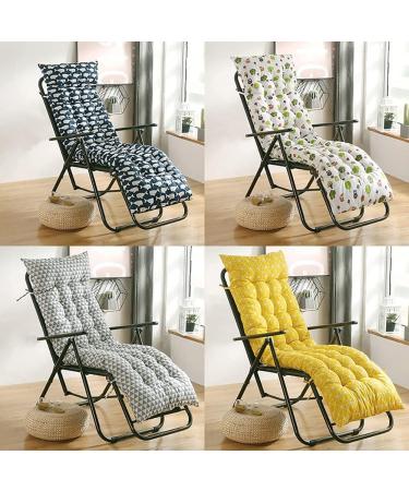 Non-Slip Recliner Cushion with Fixing Tie Thick Comfortable Lounger Seat Mat for Garden Swing Bench Practical Multifunctional Lounger Cushion - Buy Online on GoSupps.com