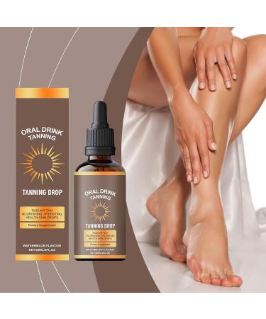 Self-Tanning Drops | Face Tanner 60ml | Tanning Drops for Face and Legs Home Outdoor Travel Beach - Buy Online on GoSupps.com
