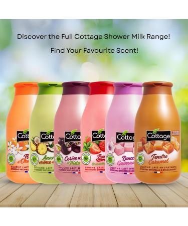 COTTAGE Shower Milk StrawberryMint 97 Natural Original Ingredients 1 Unit 250 ml - Buy Online on GoSupps.com