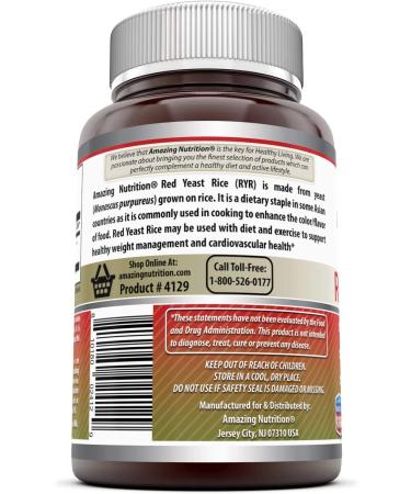 Amazing Formulas Red Yeast Rice 1200mg - 120 Tablets | Non-GMO | Buy Now! - Buy Online on GoSupps.com