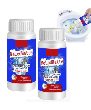 Meledmatte Powerful Pipe Dredging Agent Meledmatte Toilet Drain Cleaner Pipeline Pipe Dredging Agent Cleaning Tool for Kitchen Toilet Pipeline Quick Cleaning Tool 2PCS