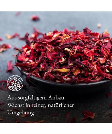 Buy Monte Nativo Hibiscus Tea (300g) - 100% Pure Dried Hibiscus Flowers - Herbal Tea Gift - Best Karkade Fruit Tea Online - Buy Online on GoSupps.com