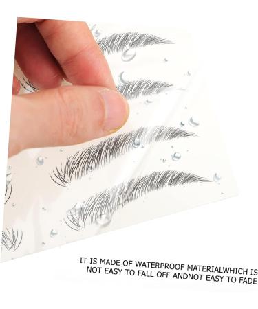 Mipcase 12pcs Eyebrow Stickers Beauty Tools Eyebrows Cosmetics Tattoos Temporary Brow Tattoos Make up Post - Buy Online on GoSupps.com