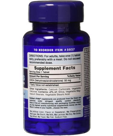 DHEA 50mg â€“ Supports Sugar Metabolism, 100 Count | Puritan's Pride - Buy Online on GoSupps.com