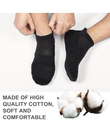 Coskefy Unisex Sneaker Socks Breathable Cotton Sports Socks for Men & Women 6 Pairs | Sizes 35-50 Black White Gray - Buy Online on GoSupps.com