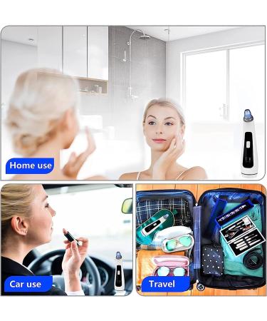 Blackhead Remover Vacuum - USB Rechargeable Acne & Comedone Extractor Tool with LED Display - Buy Online on GoSupps.com
