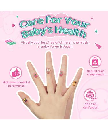 144Pcs Kids Press on Short Fake Nails - Cute Animal Design | Full Cover Acrylic Nail Kit for Children | Quick & Easy Stick On with Pre Glue - Perfect Gift for Kids Nail Decoration - Buy Online on GoSupps.com