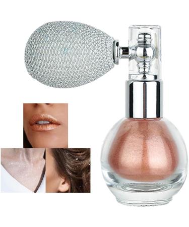 Highlighter Powder Spray | All-Over Body Glitter Powder Spray for Hair Face and Legs | Face Makeup Body Makeup Beauty Products for Shopping Dating Traveling Home Working Gathering Shakven 4# - Buy Online on GoSupps.com