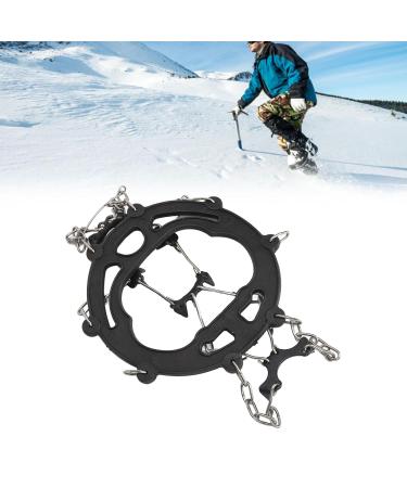 Buy Nail Chain Shoe Covers - Stainless Steel Non-Slip 8-Teeth Traction for Snow & Mud - Black - International Shipping Available - Buy Online on GoSupps.com