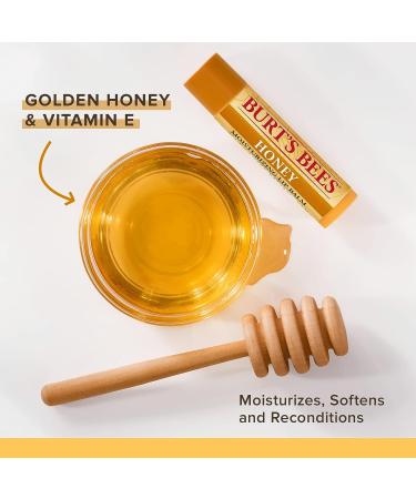 Burt's Bees 100% Natural Moisturizing Lip Balm - Honey with Beeswax | 0.15 oz Tube - Buy Online on GoSupps.com