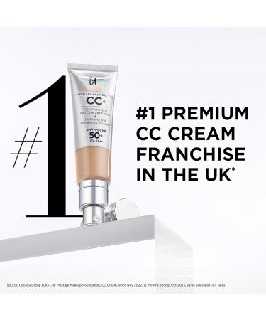 IT Cosmetics Your Skin But Better CC+ Cream with SPF50 (32ml) + Confidence in a Cream (3ml) Medium - Buy Online on GoSupps.com