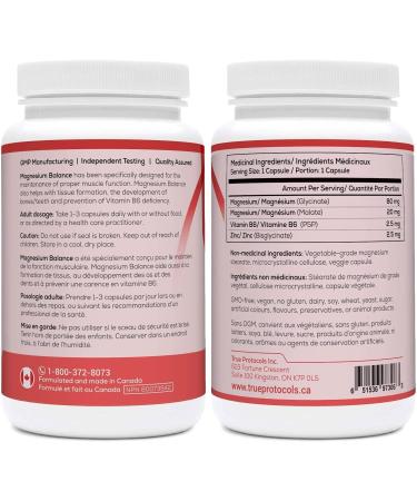TRUE PROTOCOLS - Muscle Protocol (2 items) - Magnesium Balance & Vitamin D-K2 Balance - Bioavailable Capsules for Optimal Muscle Function Bone Health Stress Relief and Sleep - 100% Non-GMO Supplements - Buy Online on GoSupps.com