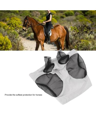 Horse Mask Fly Mask Horse Mesh Fly Mask Breathable Elastic Horse Face Mask with Ears Riding Equestrian Equipment (Grey) - Buy Online on GoSupps.com