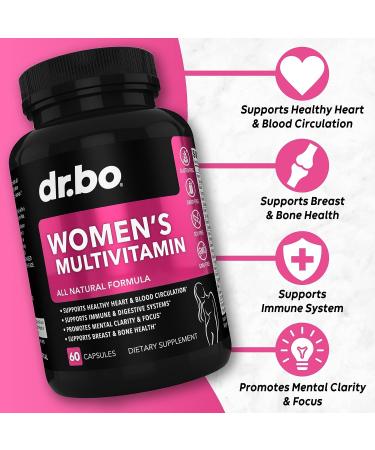 Women's Multivitamin with Magnesium, Zinc, and Minerals - Energy-Boosting Daily Supplement Capsules - Iron & Soy Free Formula - Buy Online on GoSupps.com