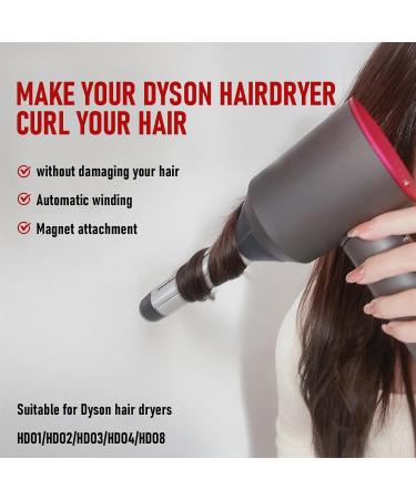 Self Hair Curling Attachment Compatible with Supersonic Hair Dryer HD01 HD02 HD03 HD04 HD07 HD08 Double Directions Hair Curling Barrels Only No Hair Dryer 1.2 inch Diameter - Buy Online on GoSupps.com