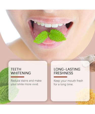 Coconut Oil Shine Toothpaste Fresh Breath & Gum-Enamel Care Stain Reduction Daily Family Oral Hygiene Product(3PCS) - Buy Online on GoSupps.com