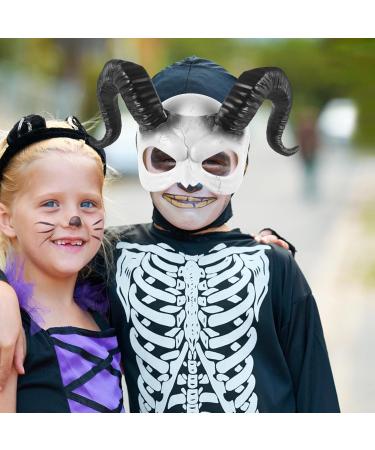 Buy Holidyoyo Creepy Sheep Head Mask | Goat Horn Halloween Cosplay & Party Accessories - Buy Online on GoSupps.com